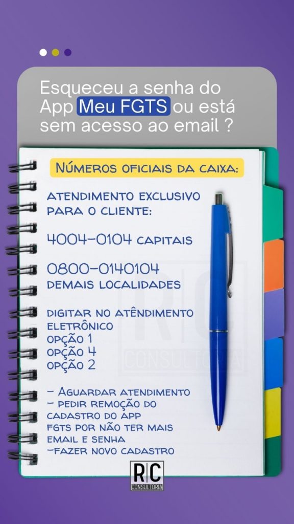 Tutorial para recuperar a senha app fgtc